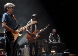 20 May 2013 Royal Albert Hall London - Gary Clark Jr., Greg Leisz and Eric Clapton