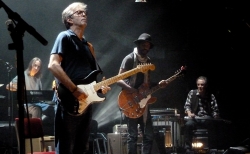 20 May 2013 Royal Albert Hall London - Chris Stainton, Gary Clark Jr., Greg Leisz and Eric Clapton