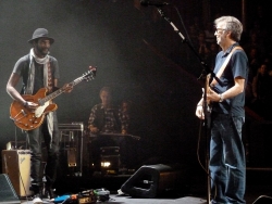 20 May 2013 Royal Albert Hall London - Gary Clark Jr. and Eric Clapton